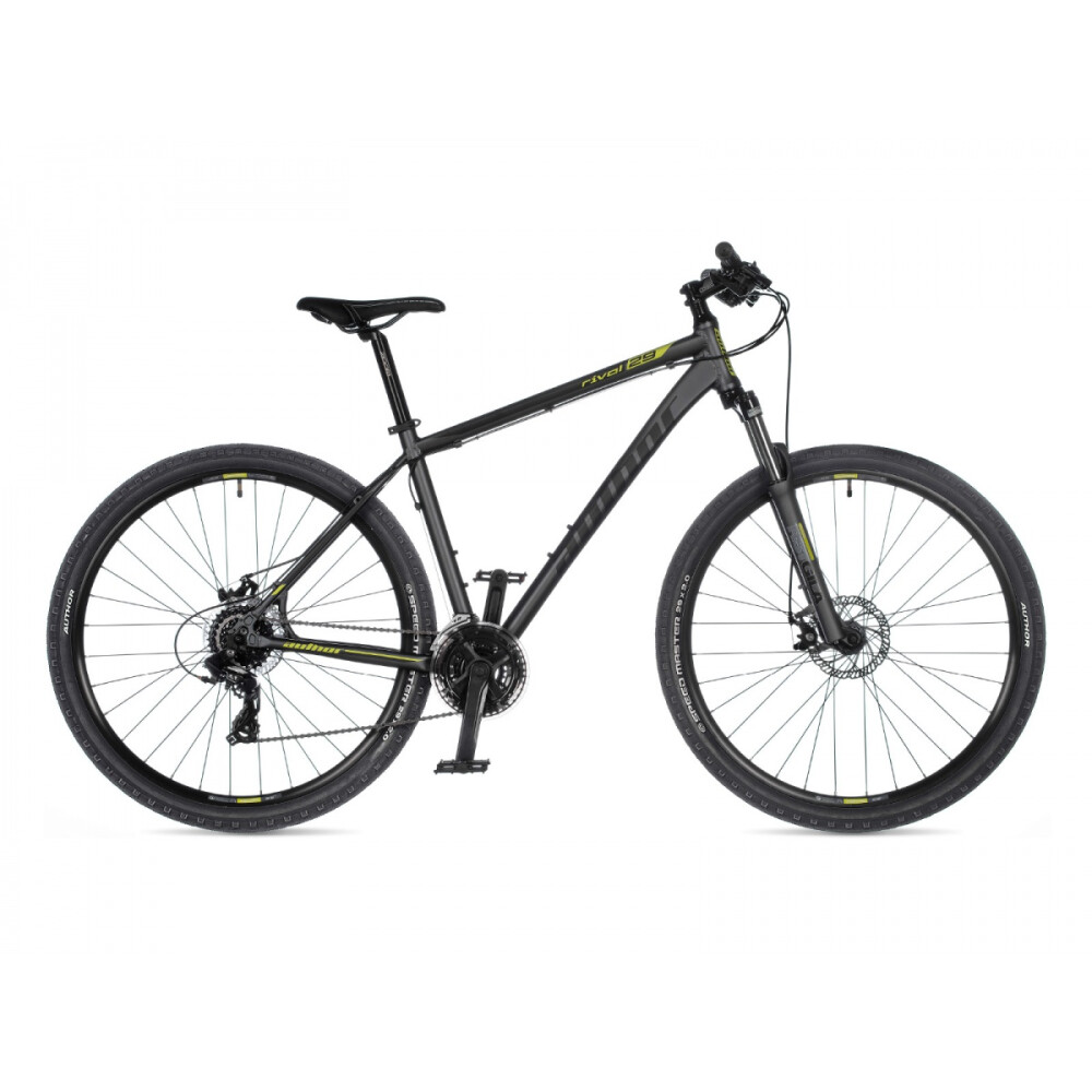 AUTHOR Rival 29 2021-22 17" šedá-matná/limeta MTB XC 29"kolo