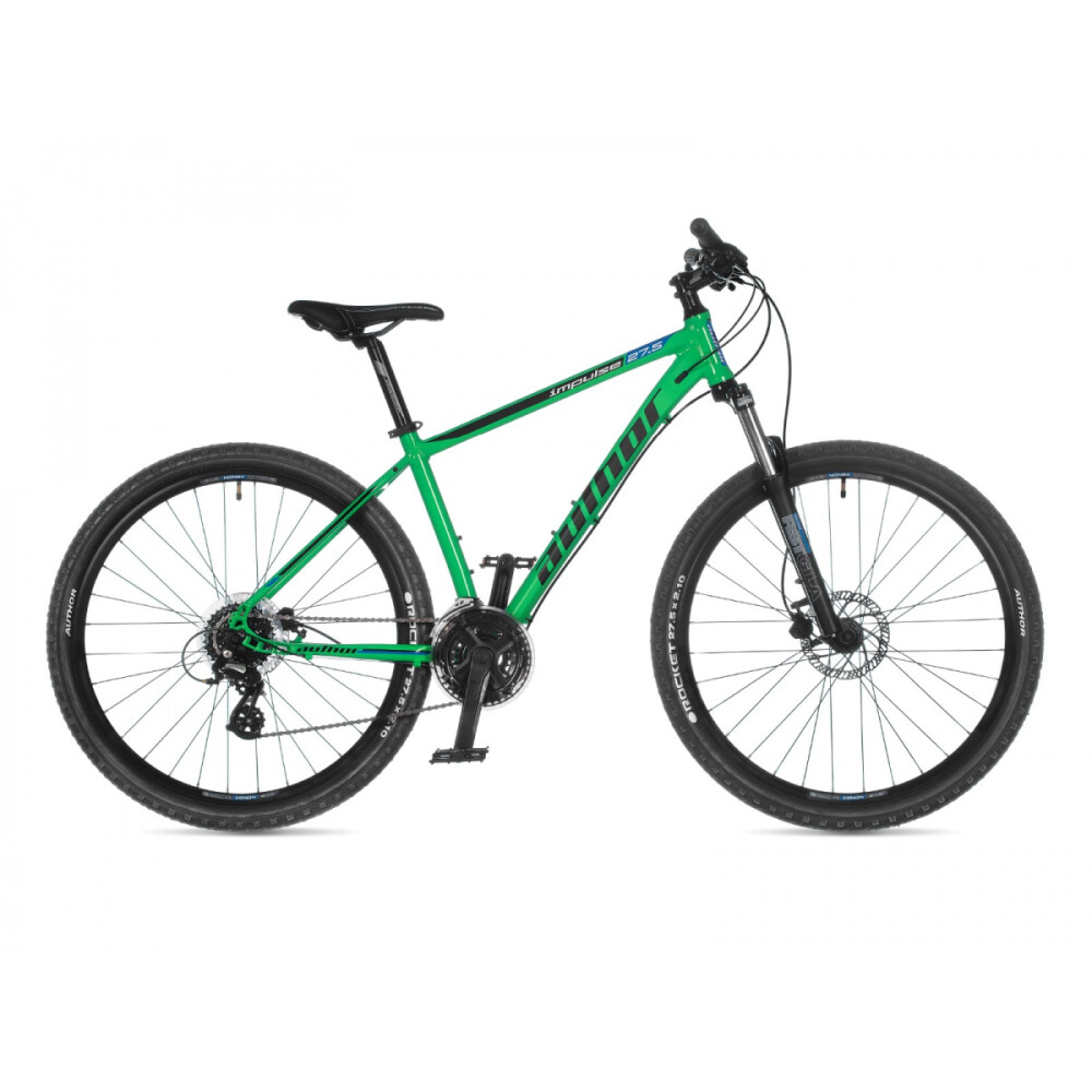 AUTHOR Impulse 27,5 2021-22 17" zelená/černá/modrá MTB XC 27,5"kolo