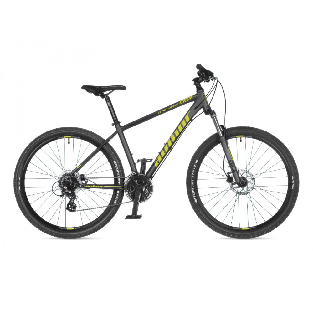 AUTHOR Impulse 27,5 2021-22 17" šedá-matná/limeta MTB XC 27,5"kolo