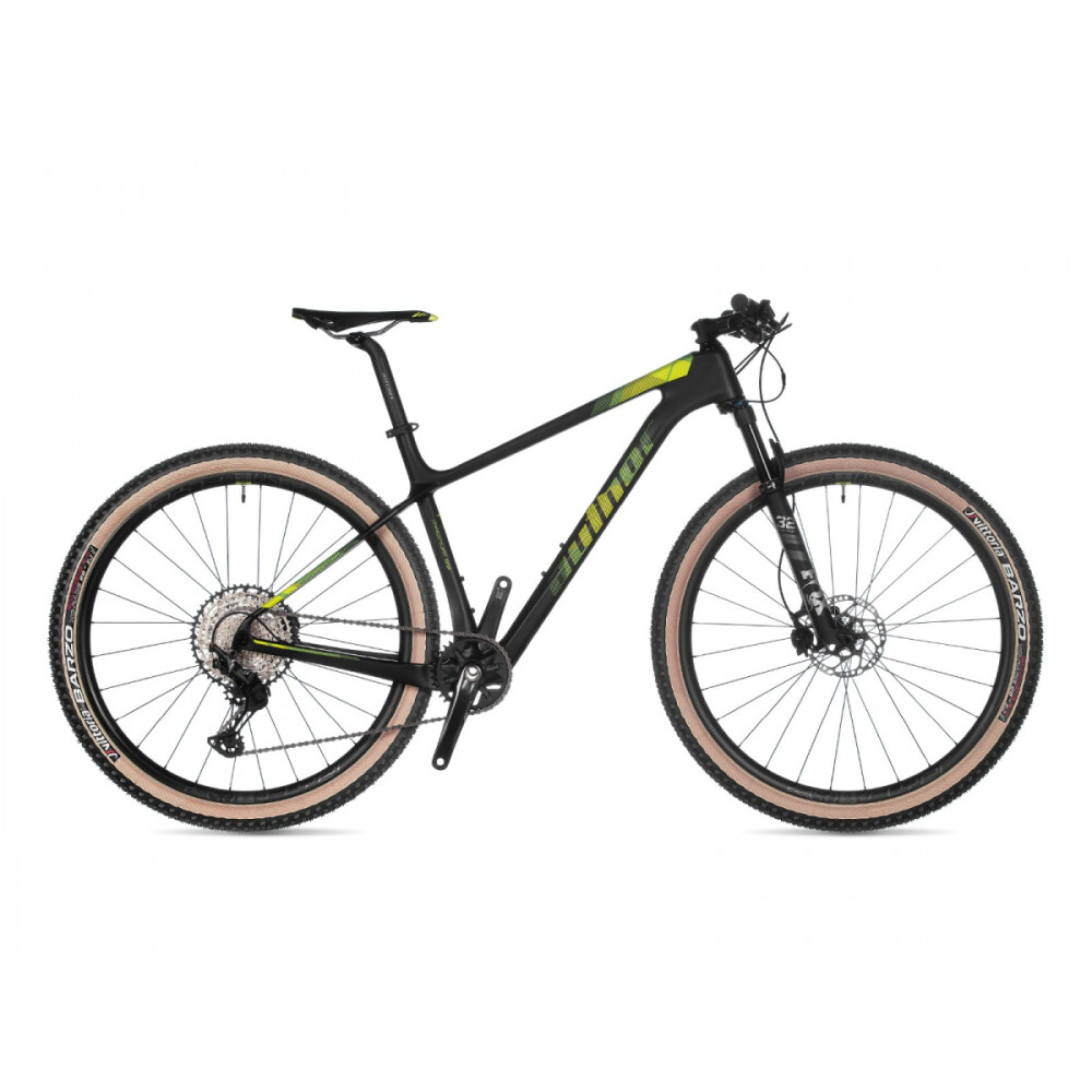 AUTHOR Magnum 29 2021-22 17" karbon-matná/žlutá-neon/zelená/černá MTB 29"kolo