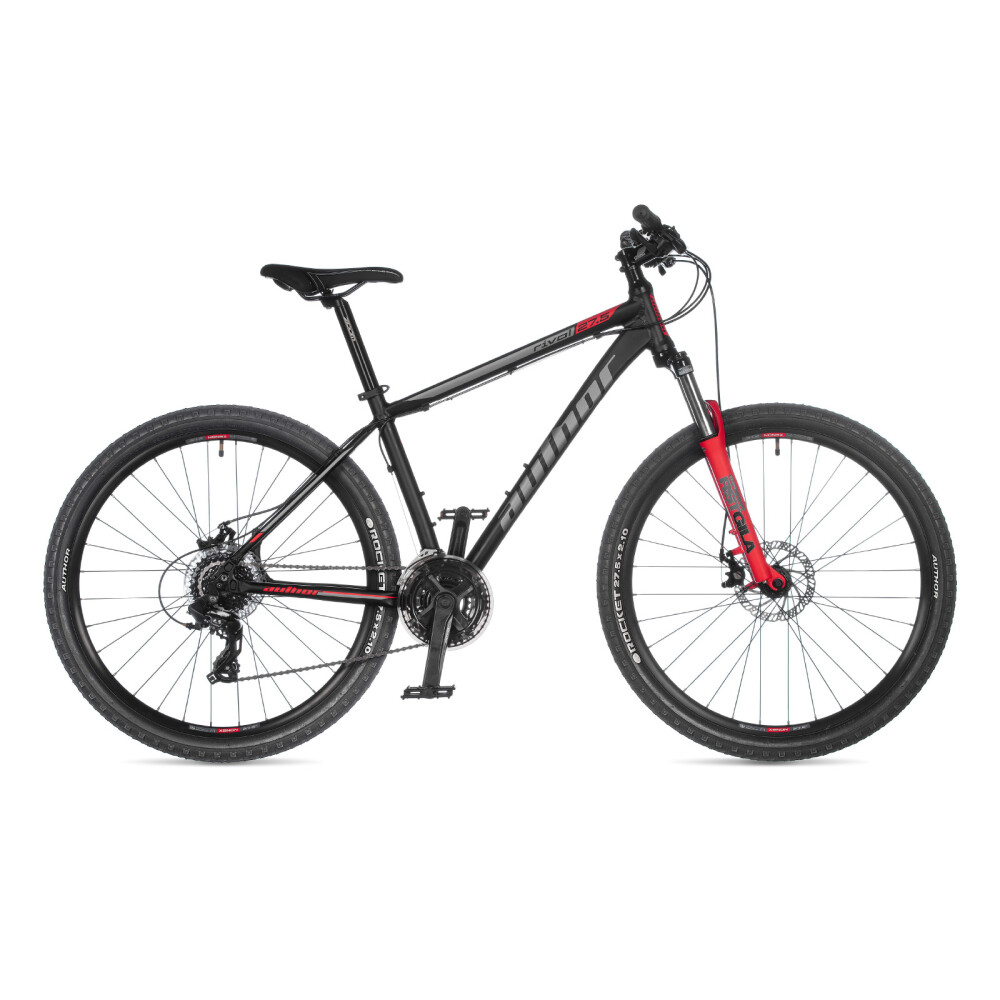 AUTHOR Rival 27,5 2023-24 17" černá-matná/červená MTB XC 27,5"kolo