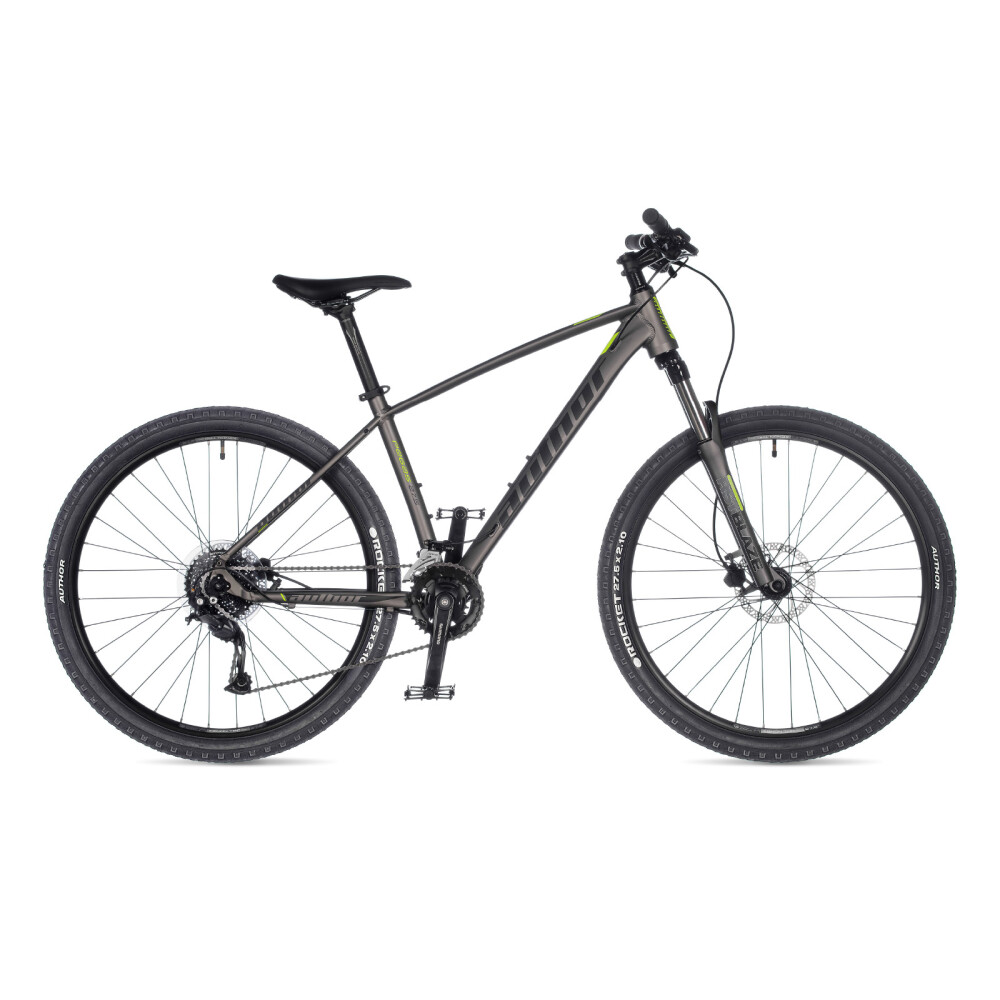 AUTHOR Pegas 27,5 2023-24 15" stříbrná-matná/žlutá-neon MTB 27,5"kolo