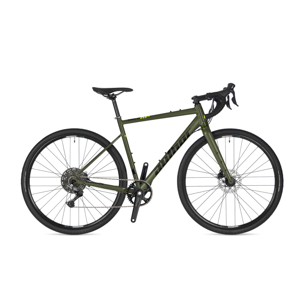 AUTHOR Aura XR3 2026 52 zelenozlatá-matná/černá/limeta Gravel kolo