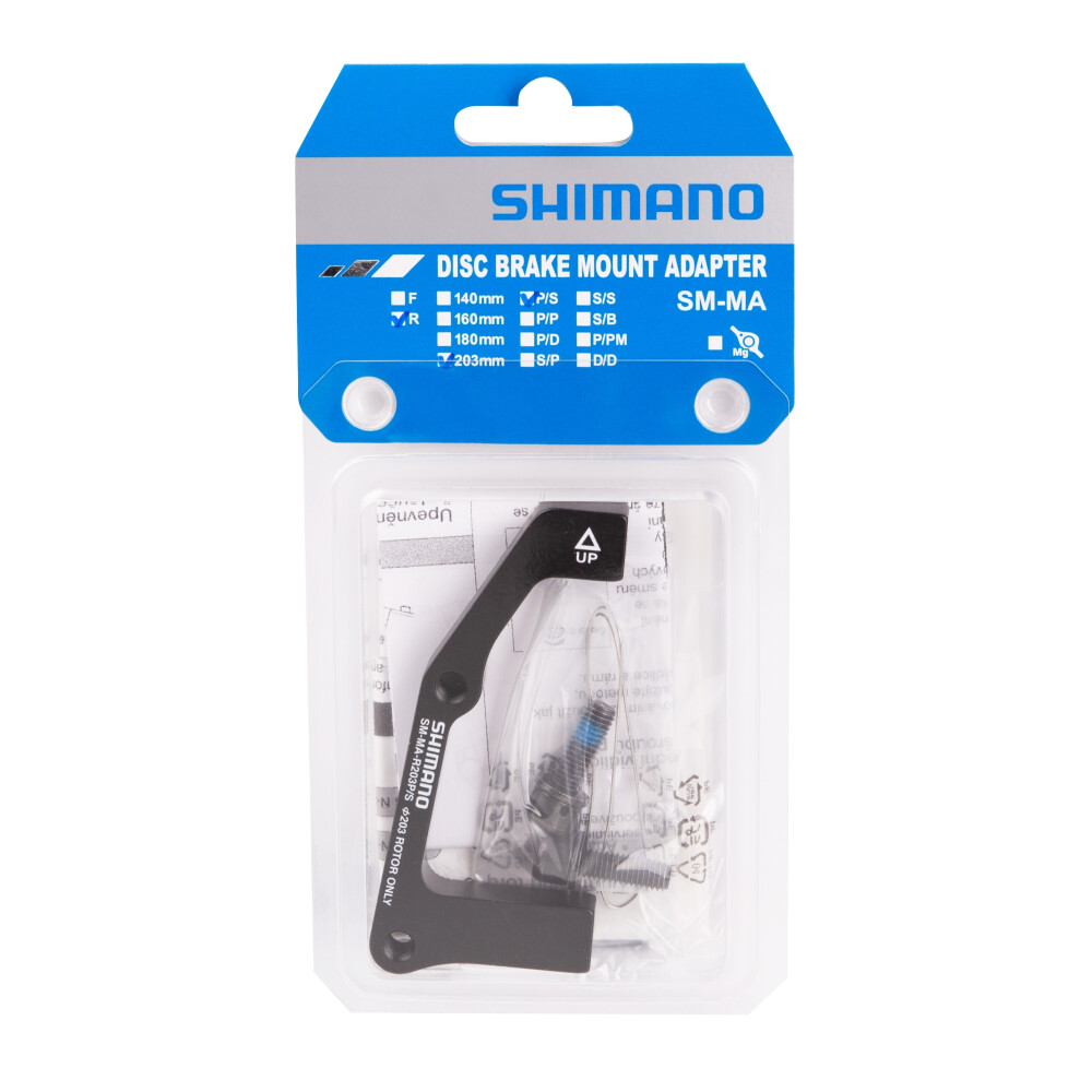 adaptér zadní SHIMANO POST/ STAND 203mm, černý