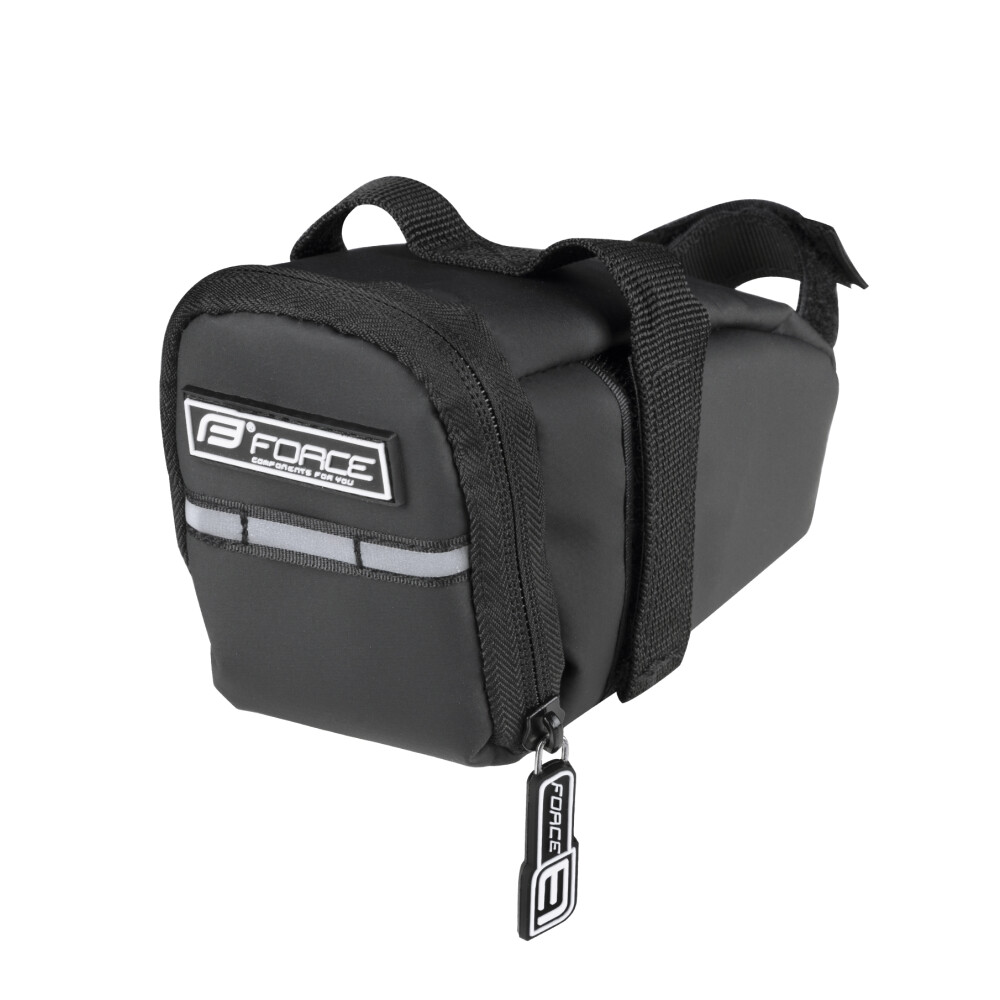 brašna pod sedlo FORCE DOCK suchý zip, černá
