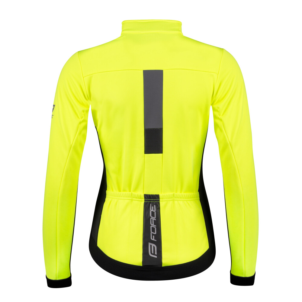 bunda F FROST LADY softshell zimní, fluo-černá