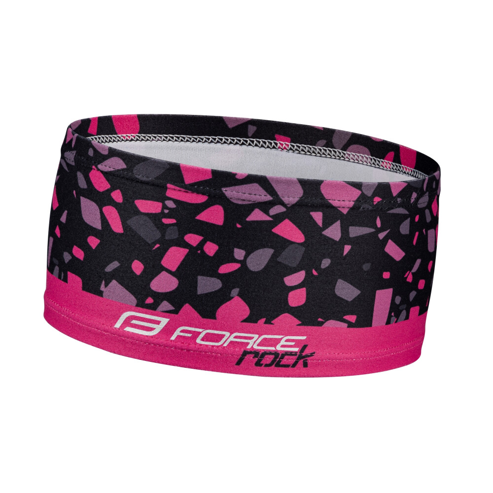 čelenka FORCE ROCK sport nezúžená, črn-růž UNI