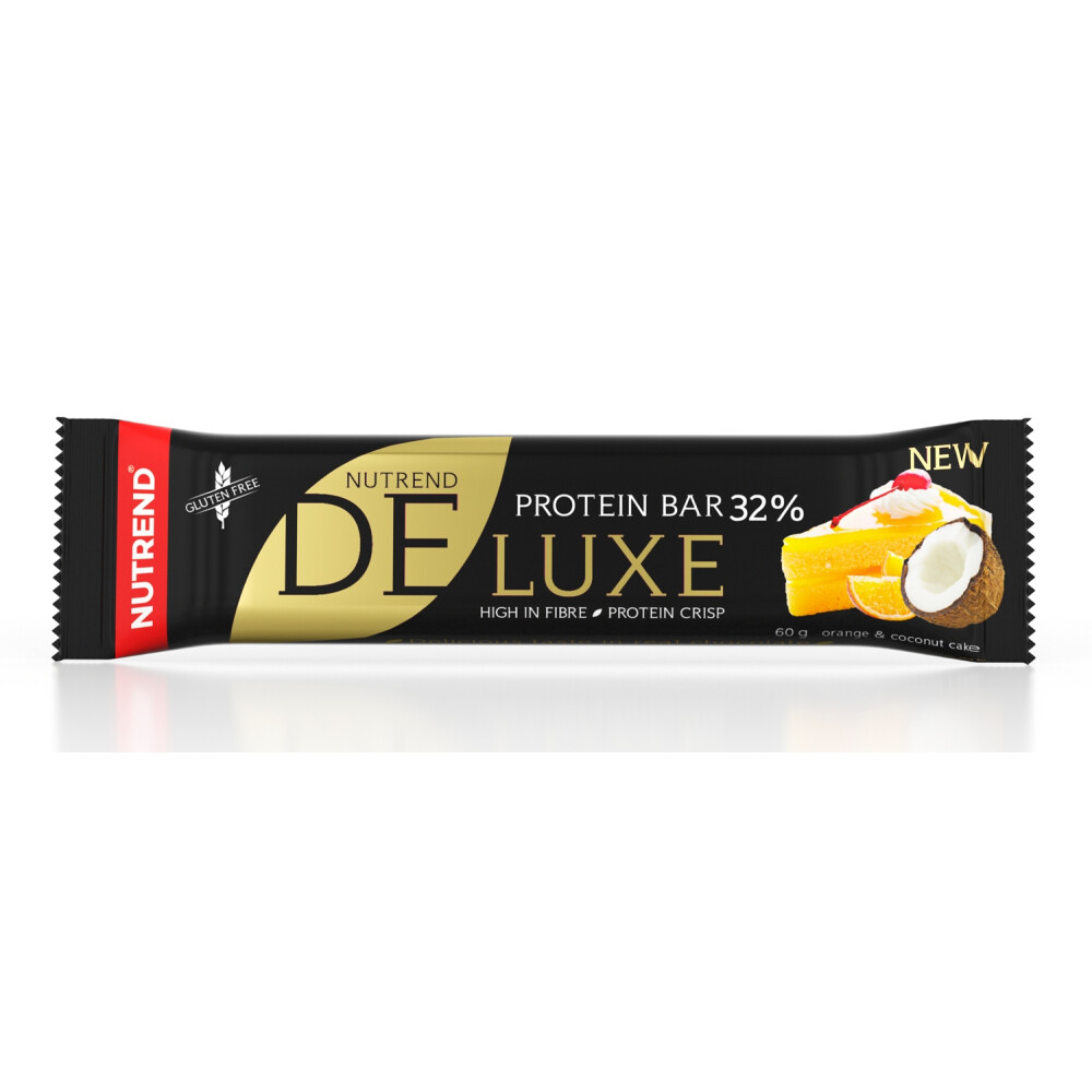 Deluxe, tyčinka, 60 g pomeranč a kokosový koláč
