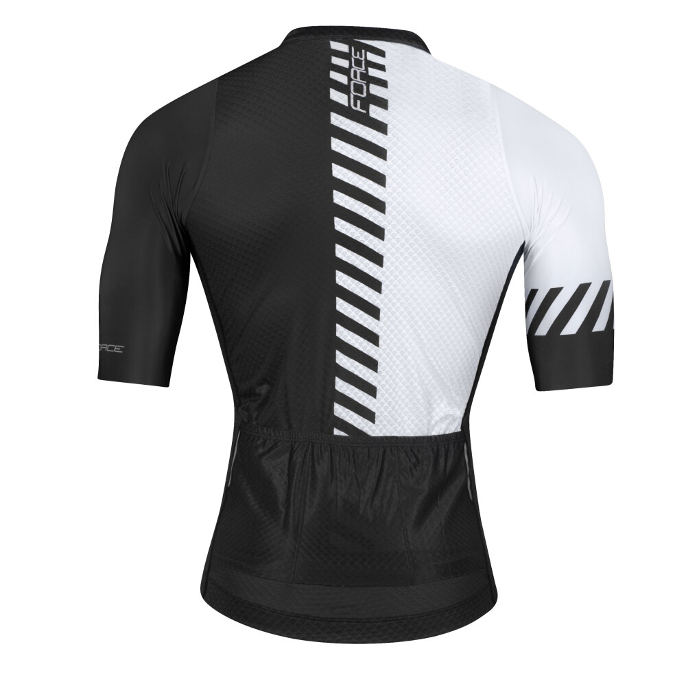dres F FASHION, krátký rukáv, černo-bílý