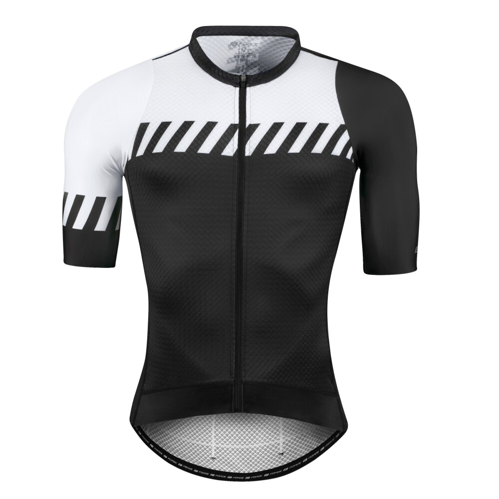 dres F FASHION, krátký rukáv, černo-bílý