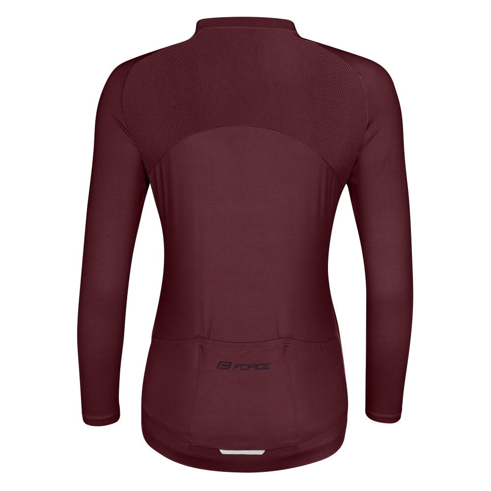 dres FORCE CHARM UNI dlouhý rukáv, bordó