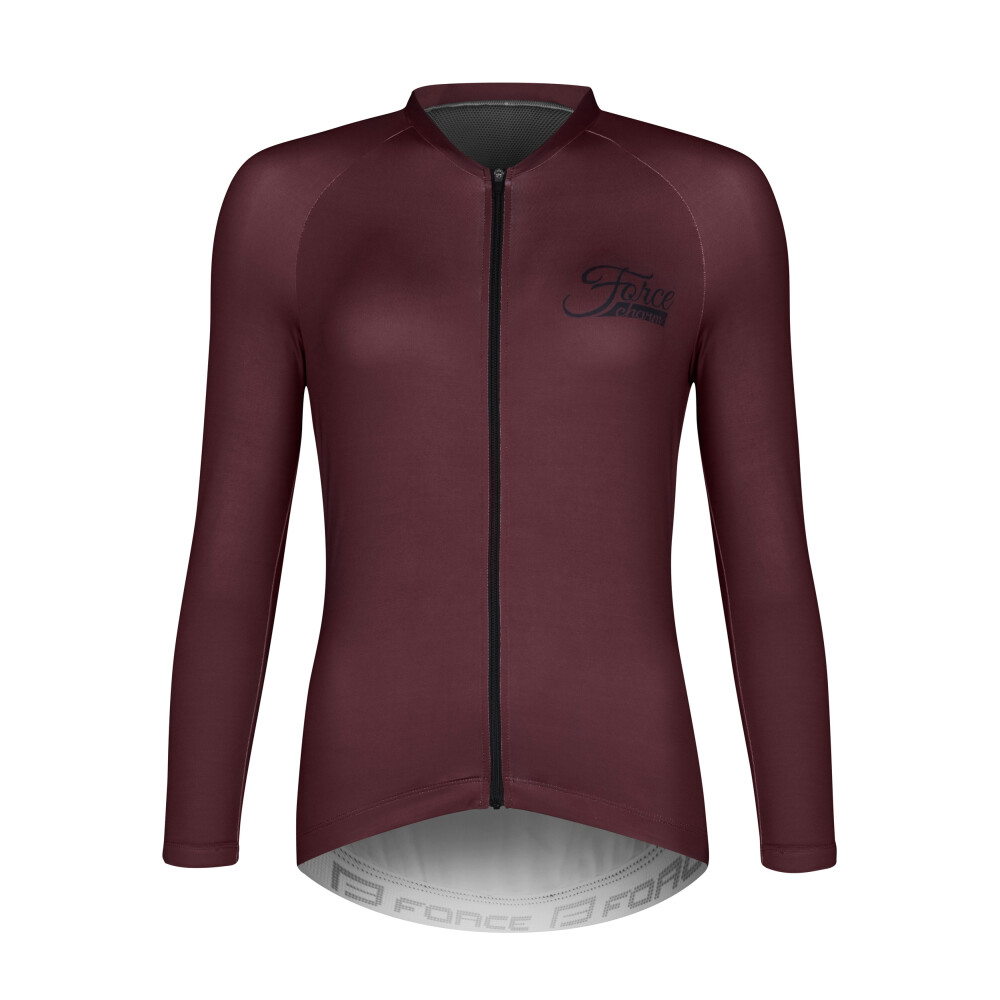 dres FORCE CHARM UNI dlouhý rukáv, bordó