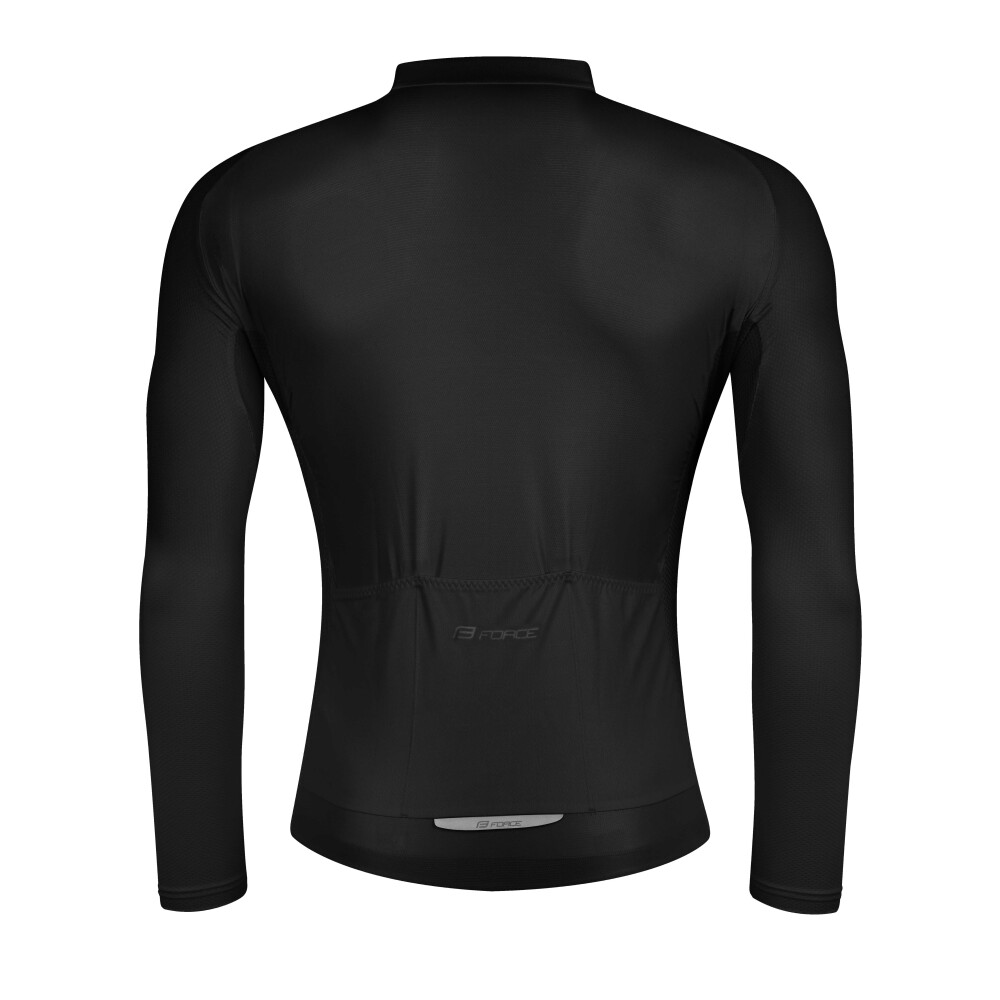 dres FORCE PURE dlouhý rukáv, černý