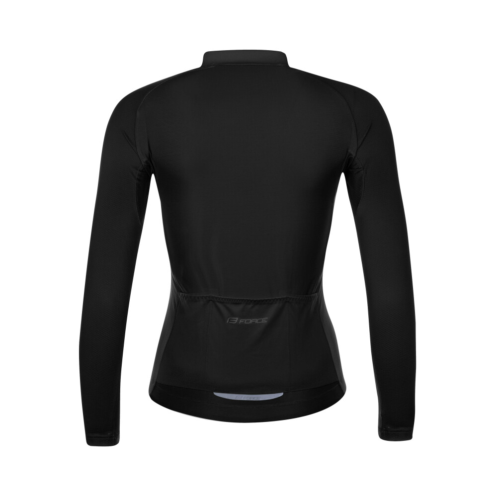 dres FORCE PURE UNI dlouhý rukáv, černý
