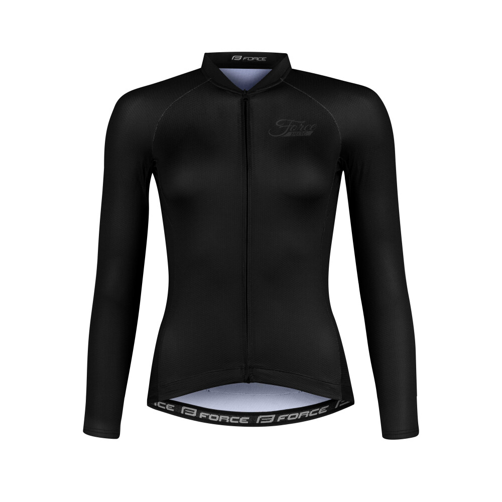dres FORCE PURE UNI dlouhý rukáv, černý