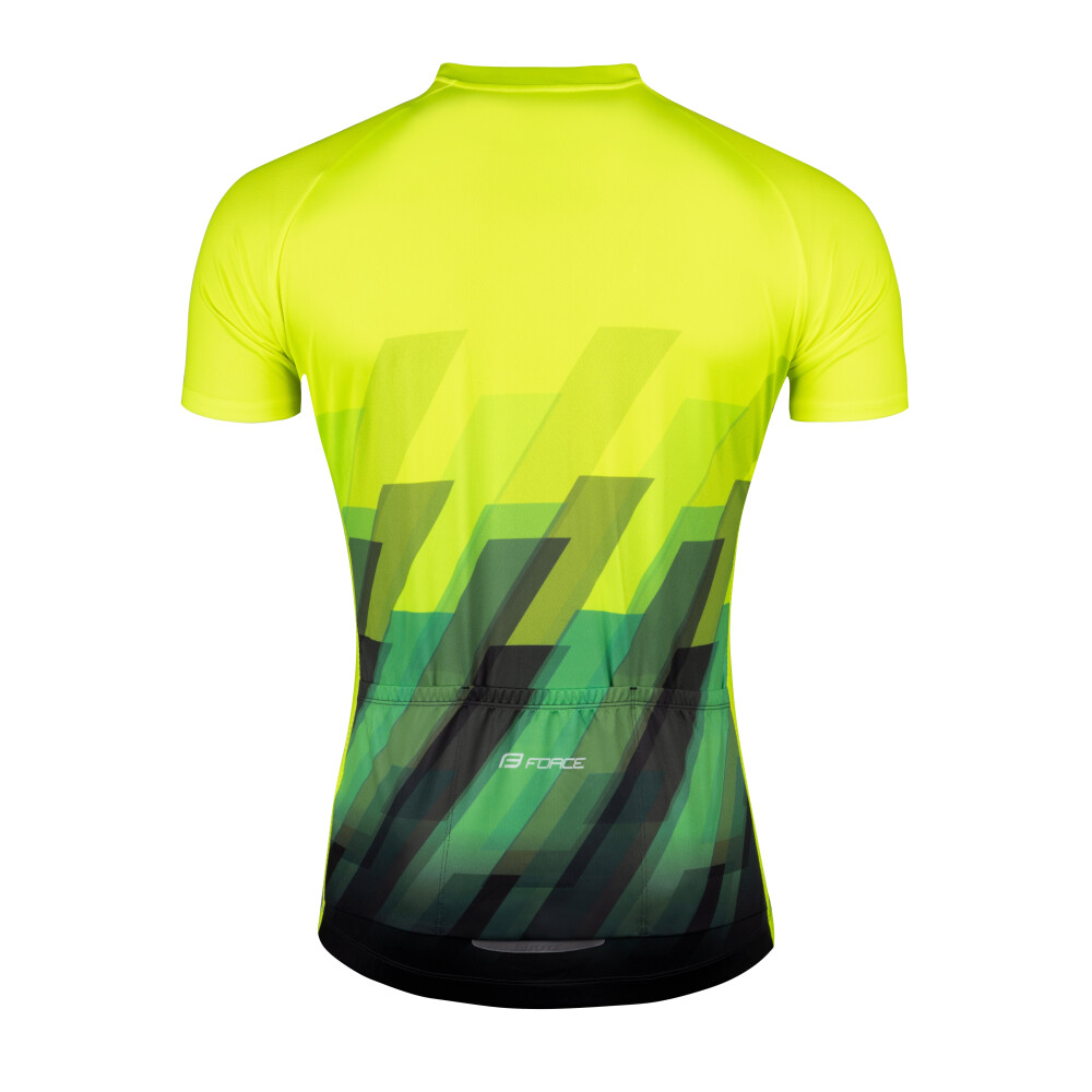 dres FORCE RIDGE krátký rukáv, fluo-černý