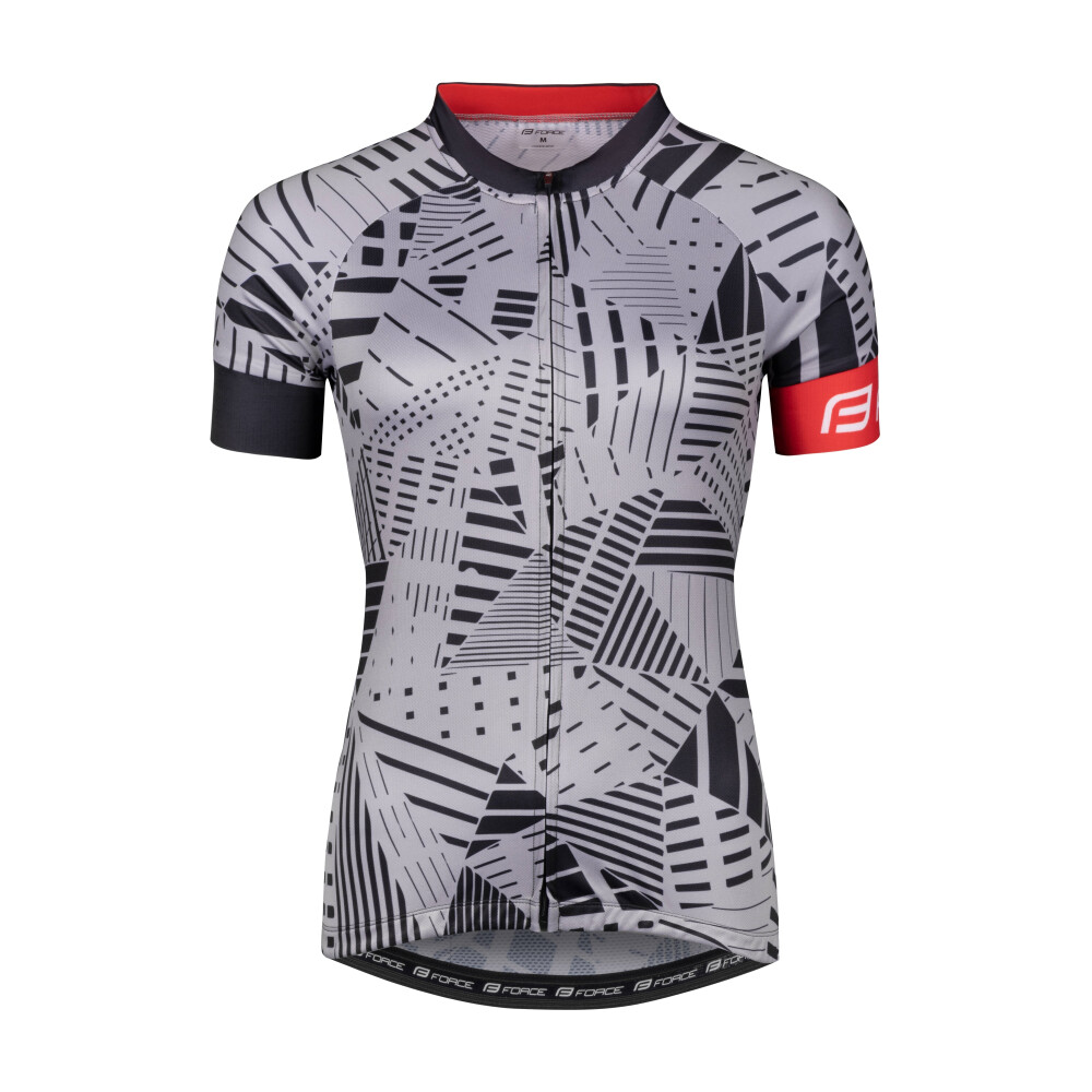 dres FORCE SHARD LADY kr. rukáv, šedo-černý