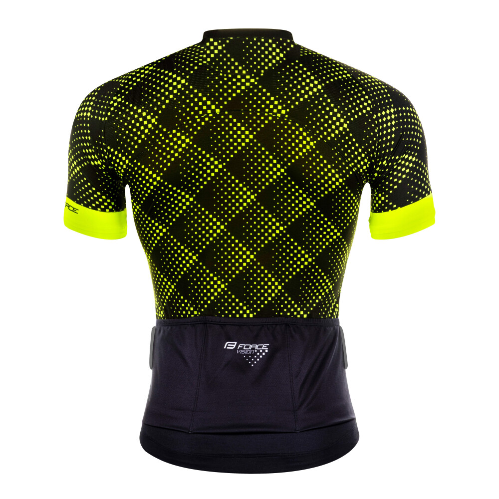 dres FORCE VISION kr. rukáv, fluo
