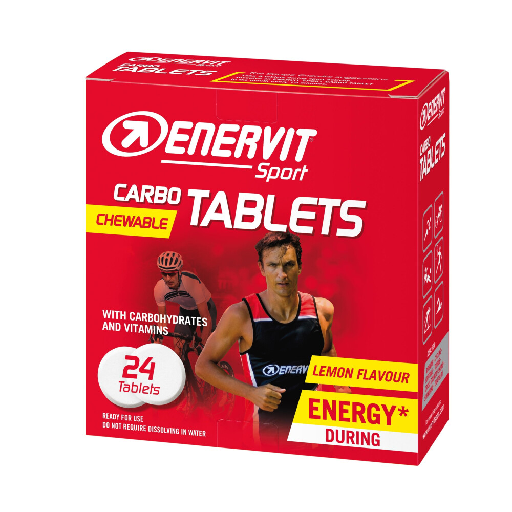 ENERVIT Carbo Tablets, box, 24 tablet citron