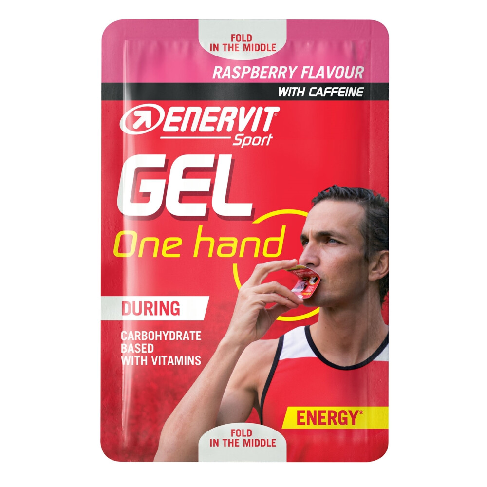 ENERVIT GEL One hand s kofeinem, 12,5ml, malina