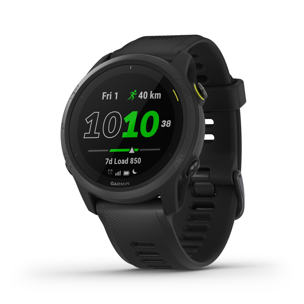 hodinky GARMIN Forerunner 745, Black Silicone Band