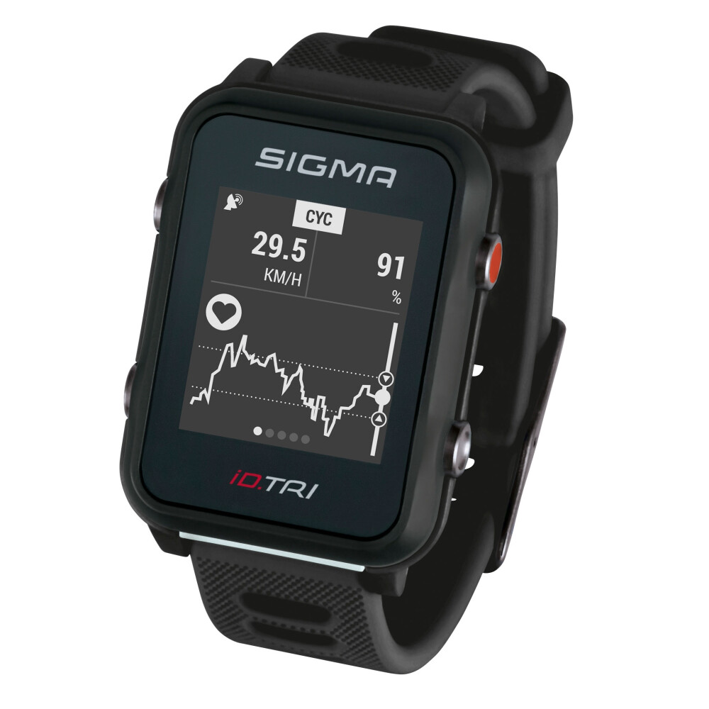 hodinky sportovní SIGMA iD.TRI Set, černé