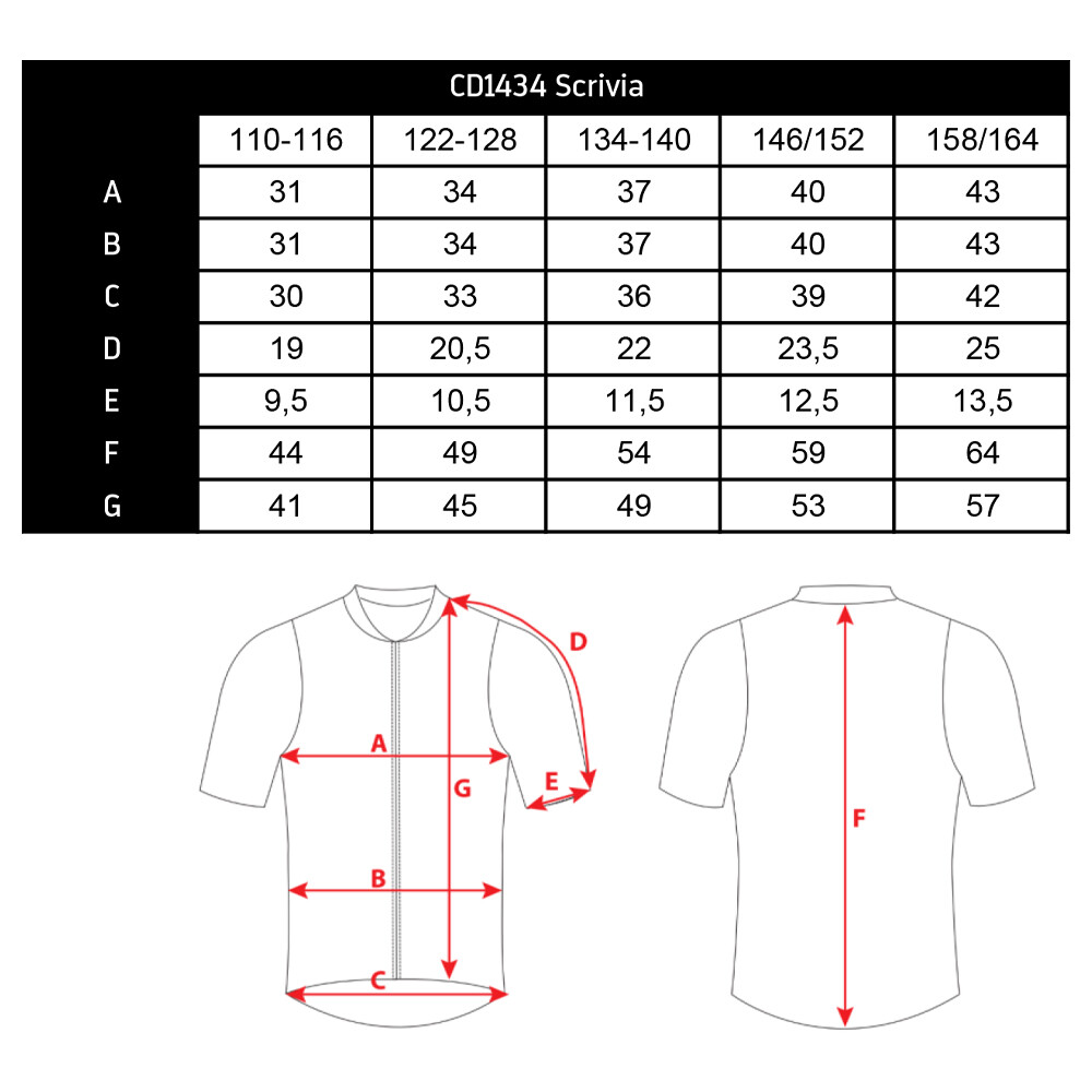 dětský cyklo dres Scrivia 134-140