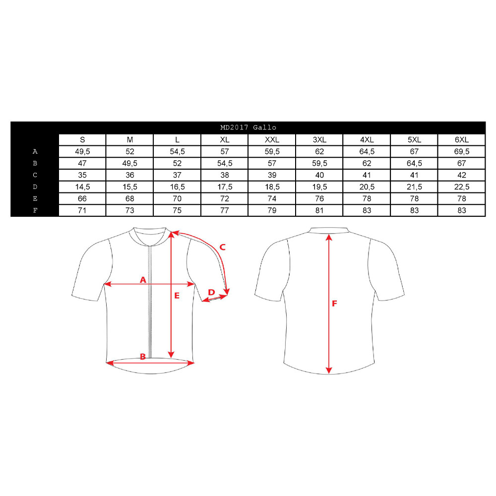 pánský cyklo dres Gallo 4XL