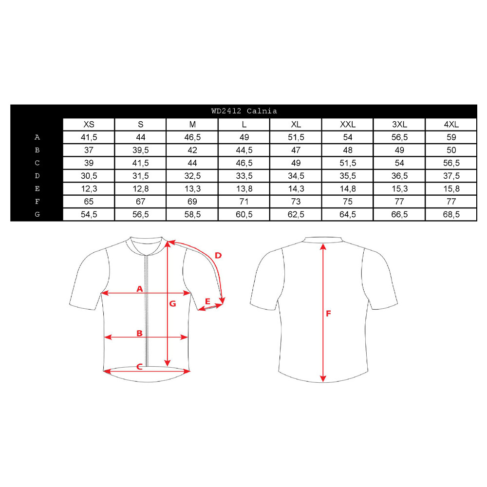 dámský cyklo dres Calnia 4XL
