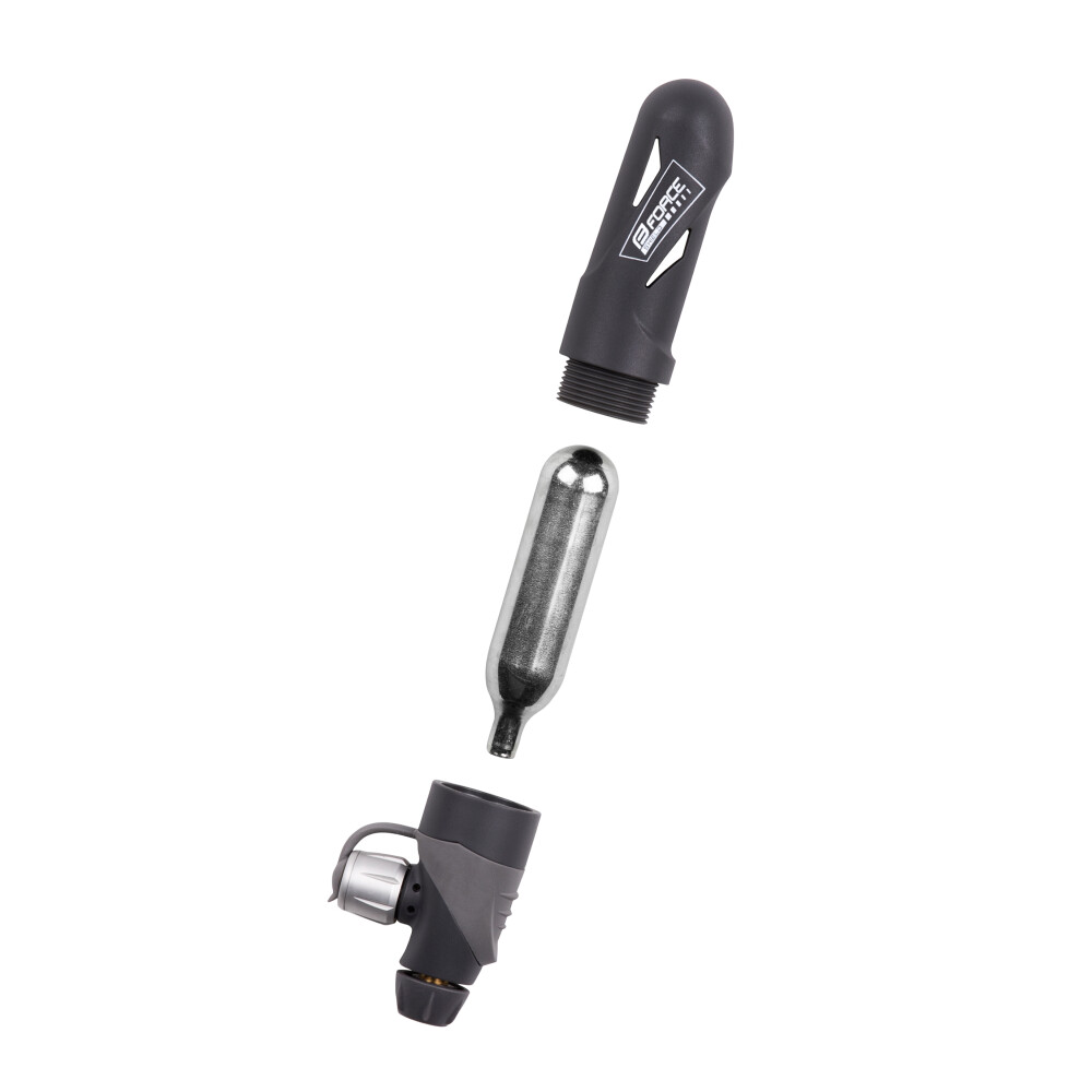 inflátor CO2 FORCE SHIELD s krytem, šedý