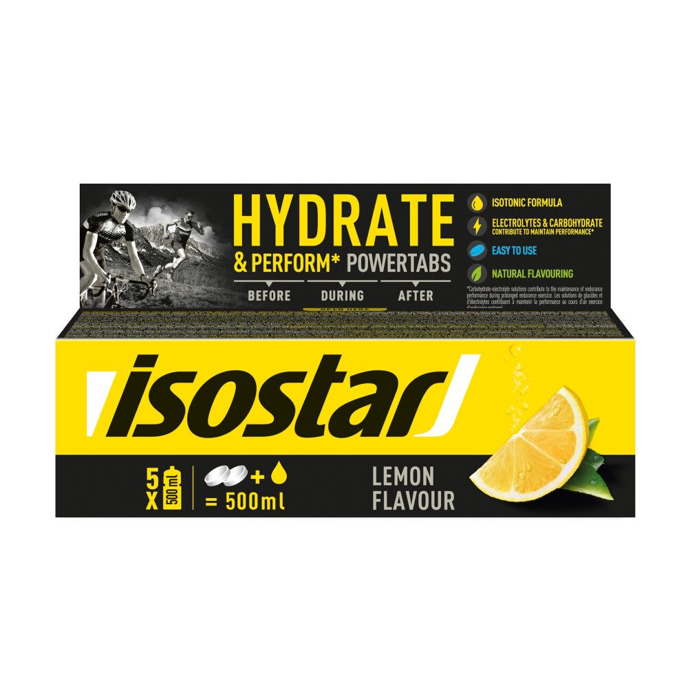 ISOSTAR Powertabs 120g, tuba, 10 tablet citron
