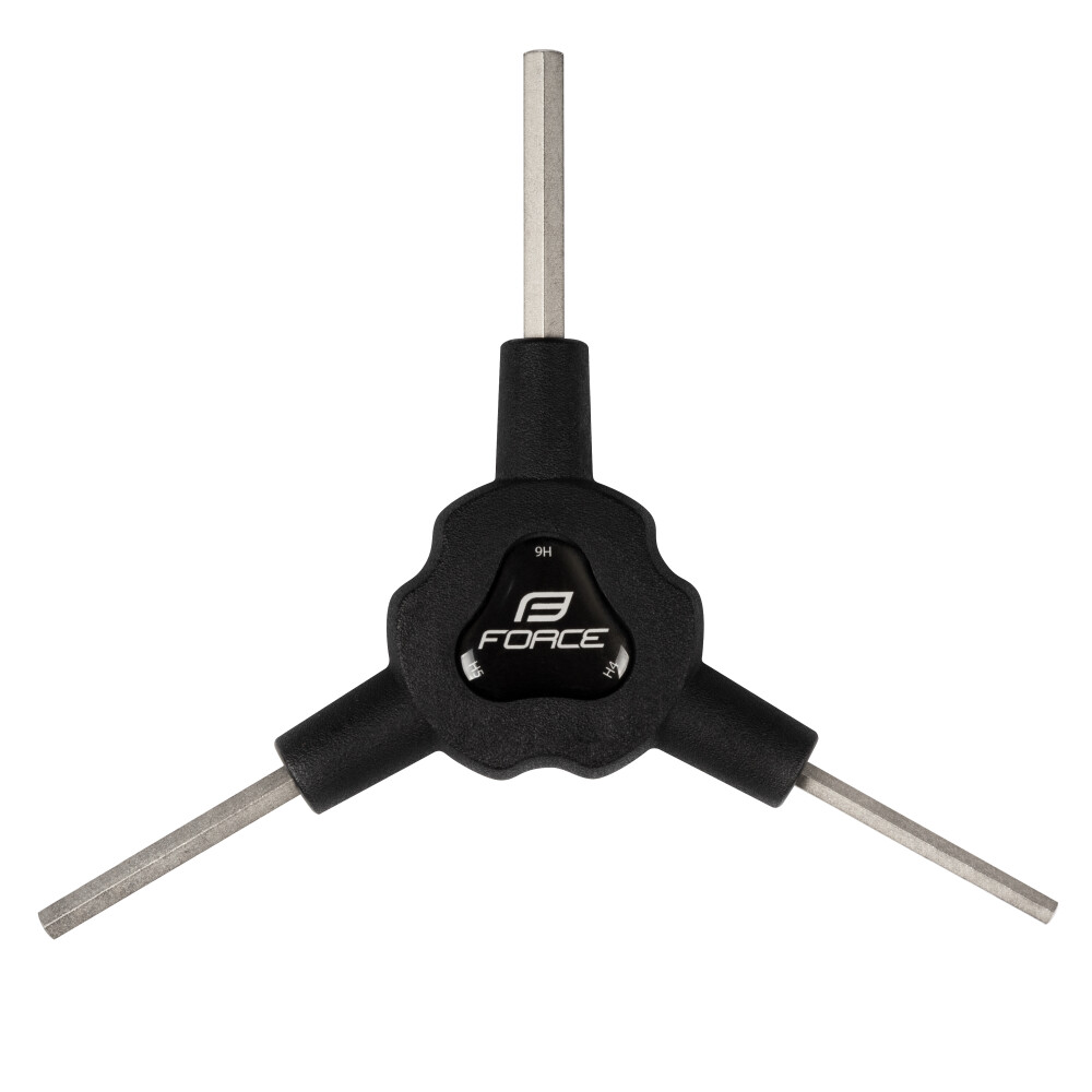 klíč Y šest. FORCE trojstranný 4/ 5/ 6 mm, černý