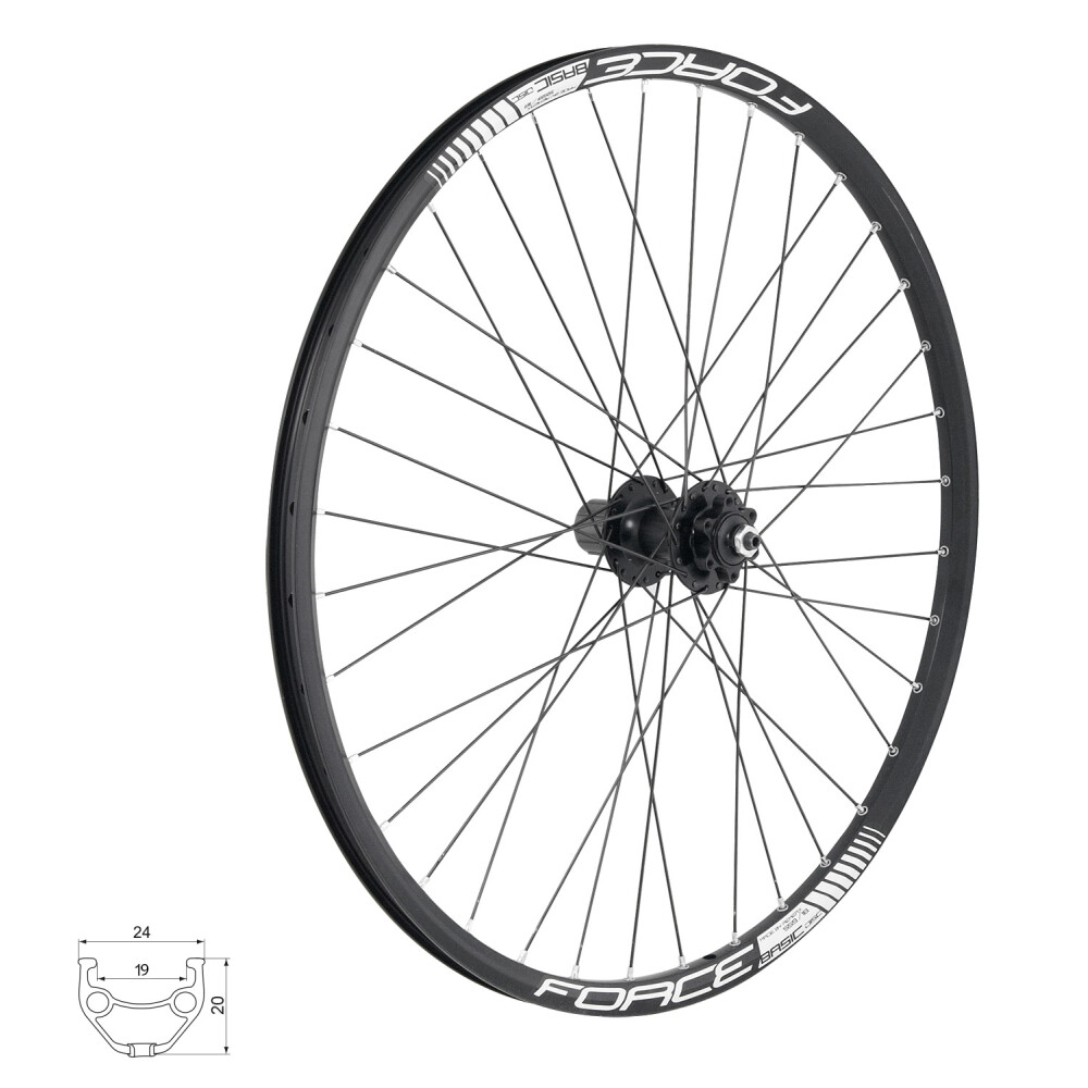 kolo zadní FORCE BASIC DISC 559x19 F804333-6d 32d