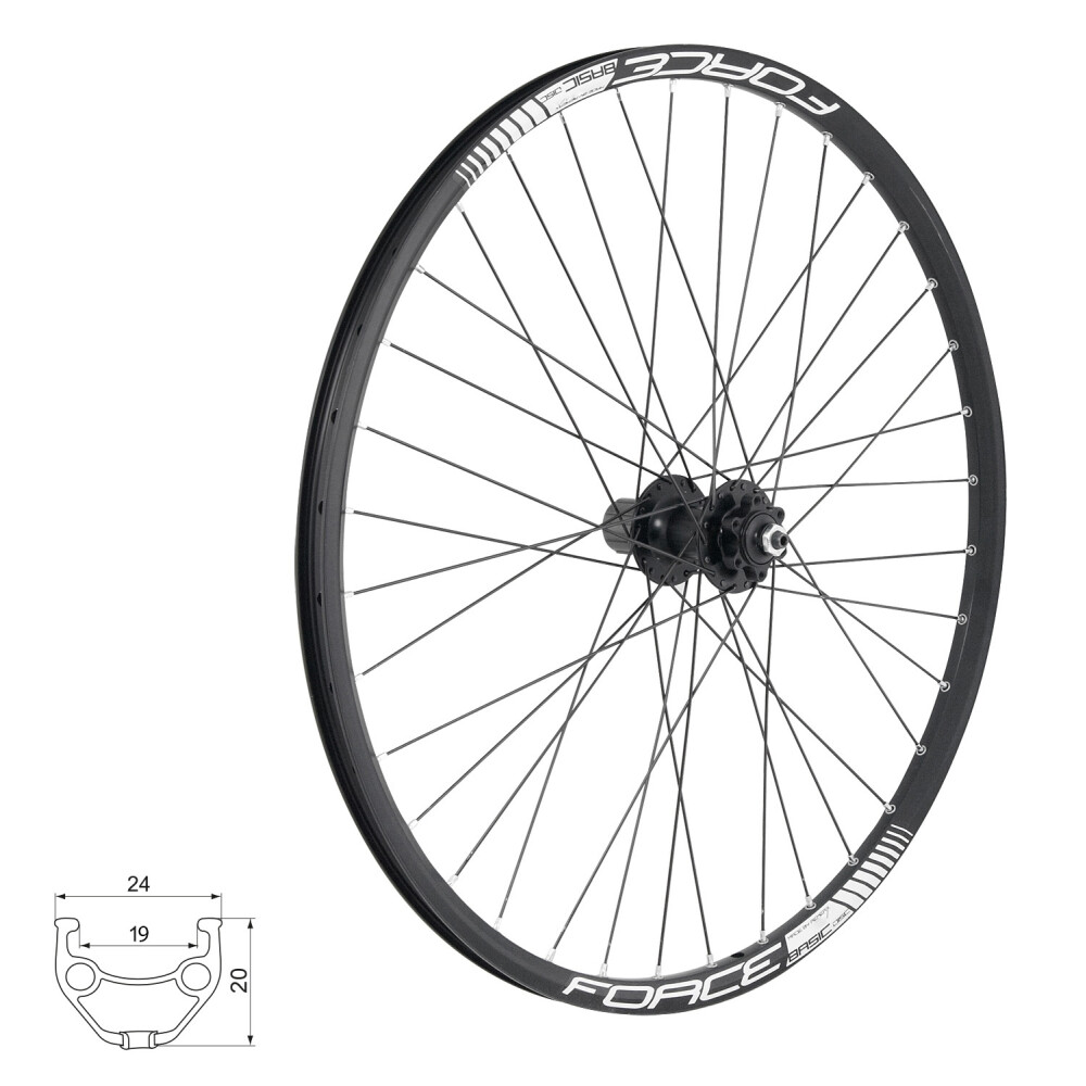kolo zadní FORCE BASIC DISC 584x19 F804333-6d 32d