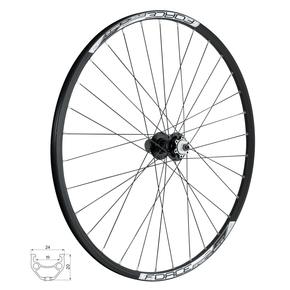 kolo zadní FORCE BASIC DISC 622x19 F80451-6d 32d