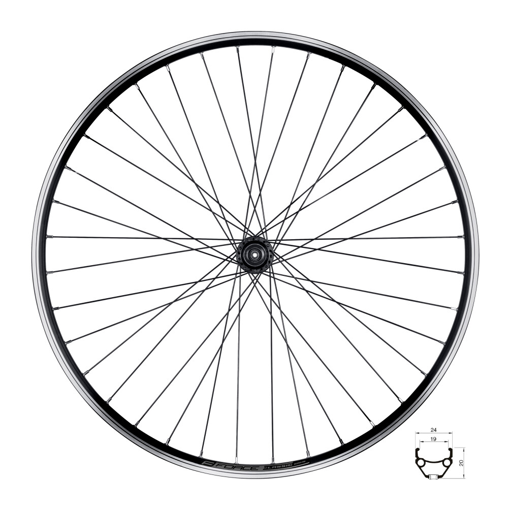 kolo zadní FORCE CLASSIC 622x19 "V" FHT3000 36d