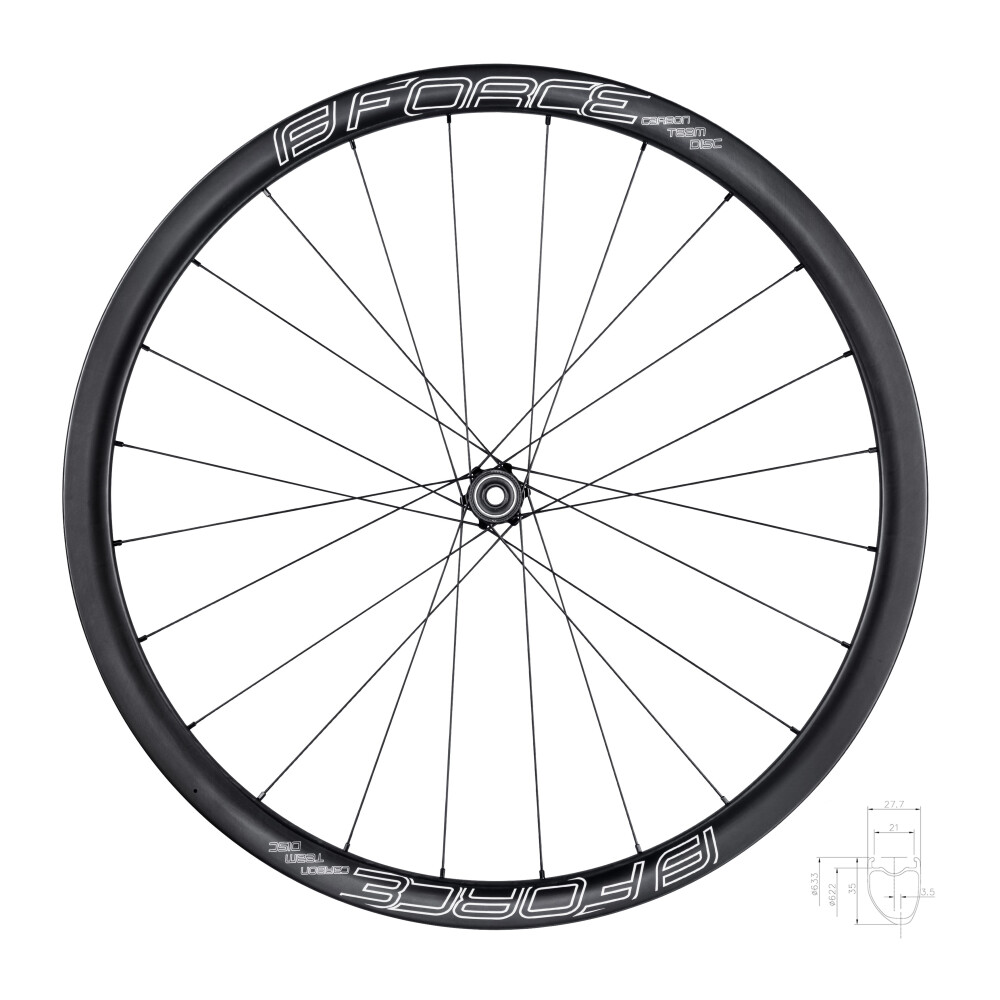 kolo zadní siln. F. TEAM SP KARBON DISC 35 plášť.