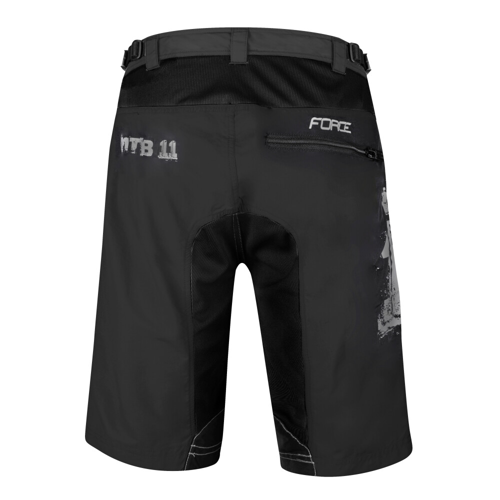 kraťasy F MTB-11 odnímatelná vložka, černé
