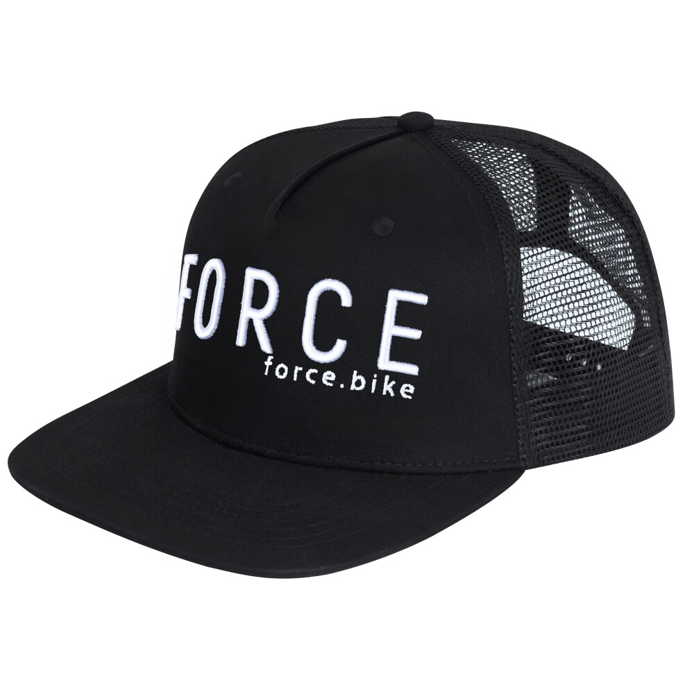 kšiltovka FORCE TRUCKER LOGO 3D, černo-bílá