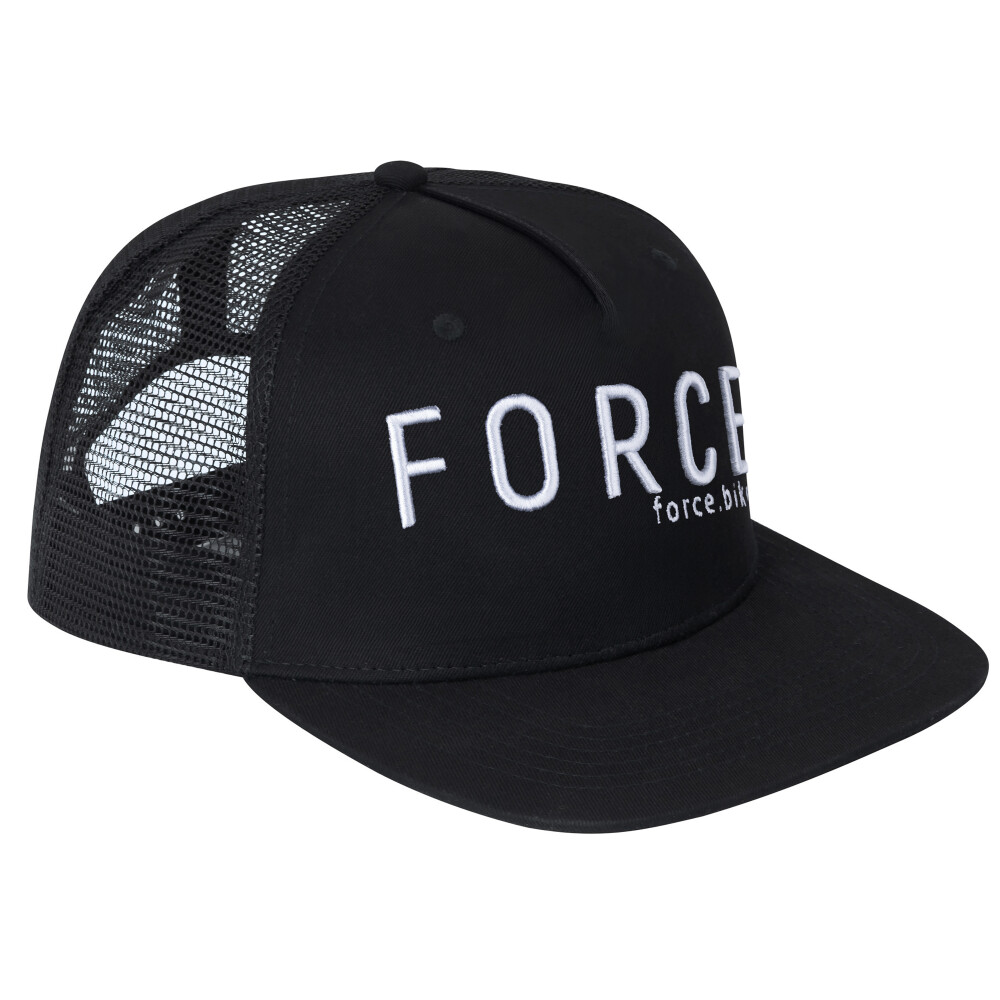 kšiltovka FORCE TRUCKER LOGO 3D, černo-bílá