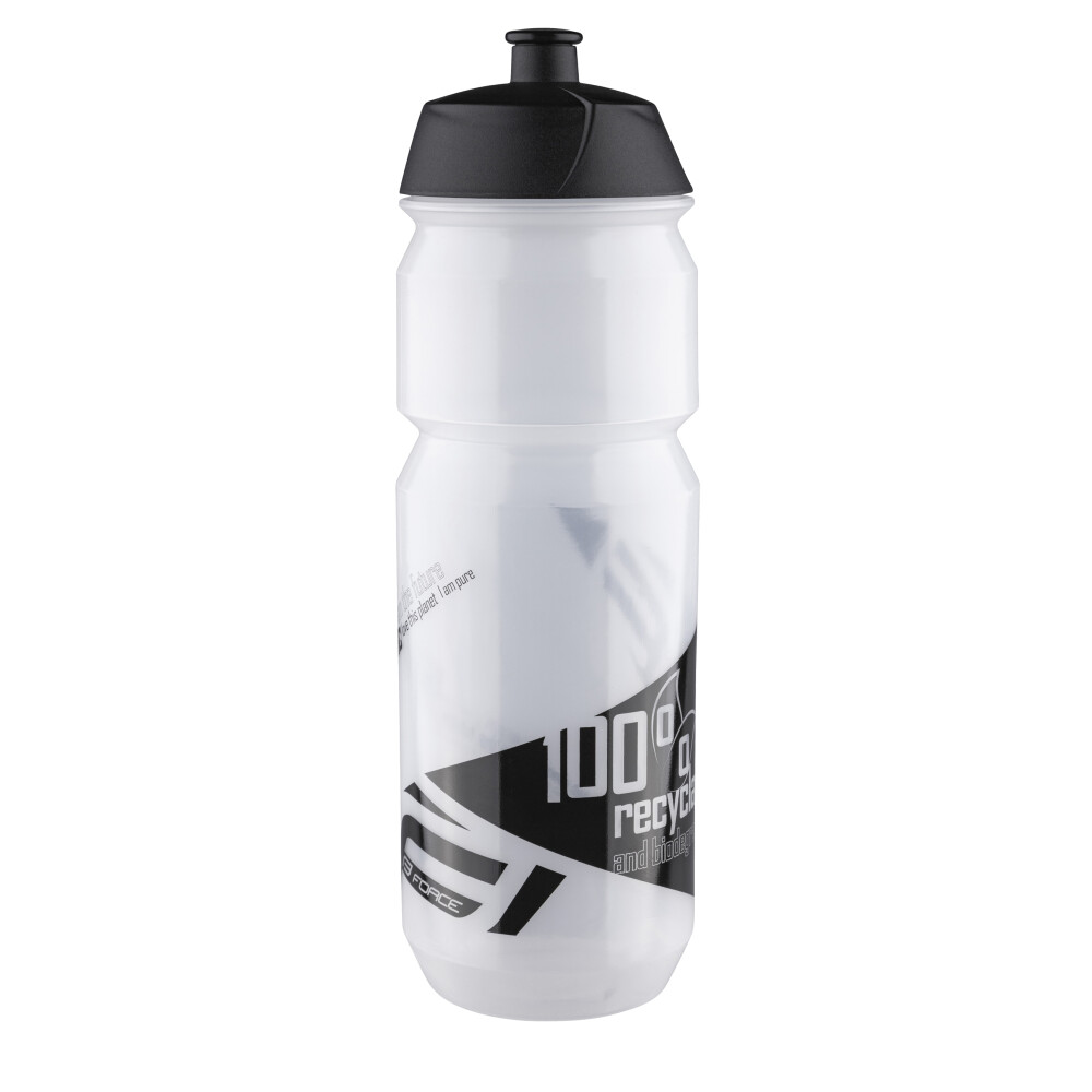 láhev FORCE BIO 0,75 l, transparentní-černá