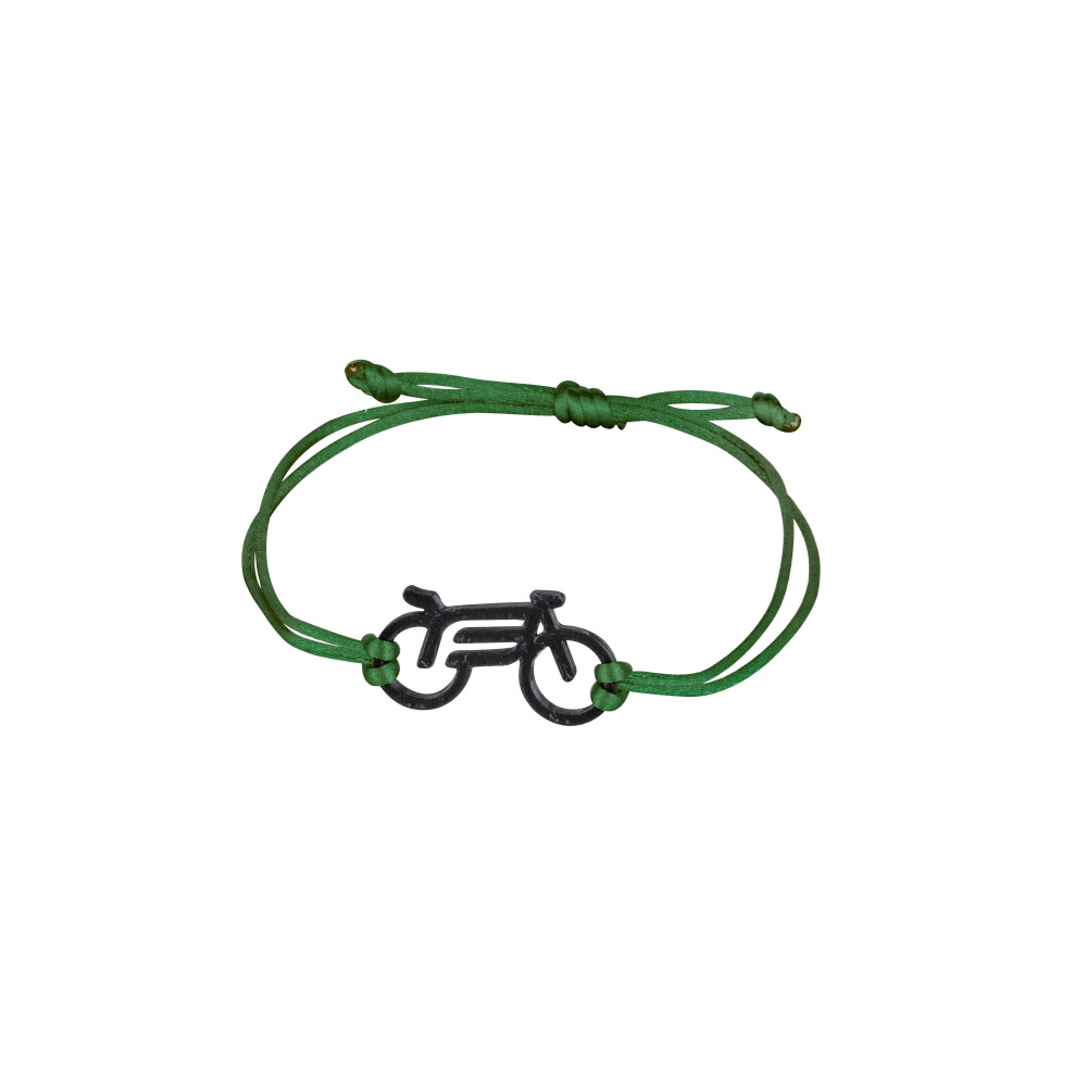 náramek FORCE BIKE, černo-zelený