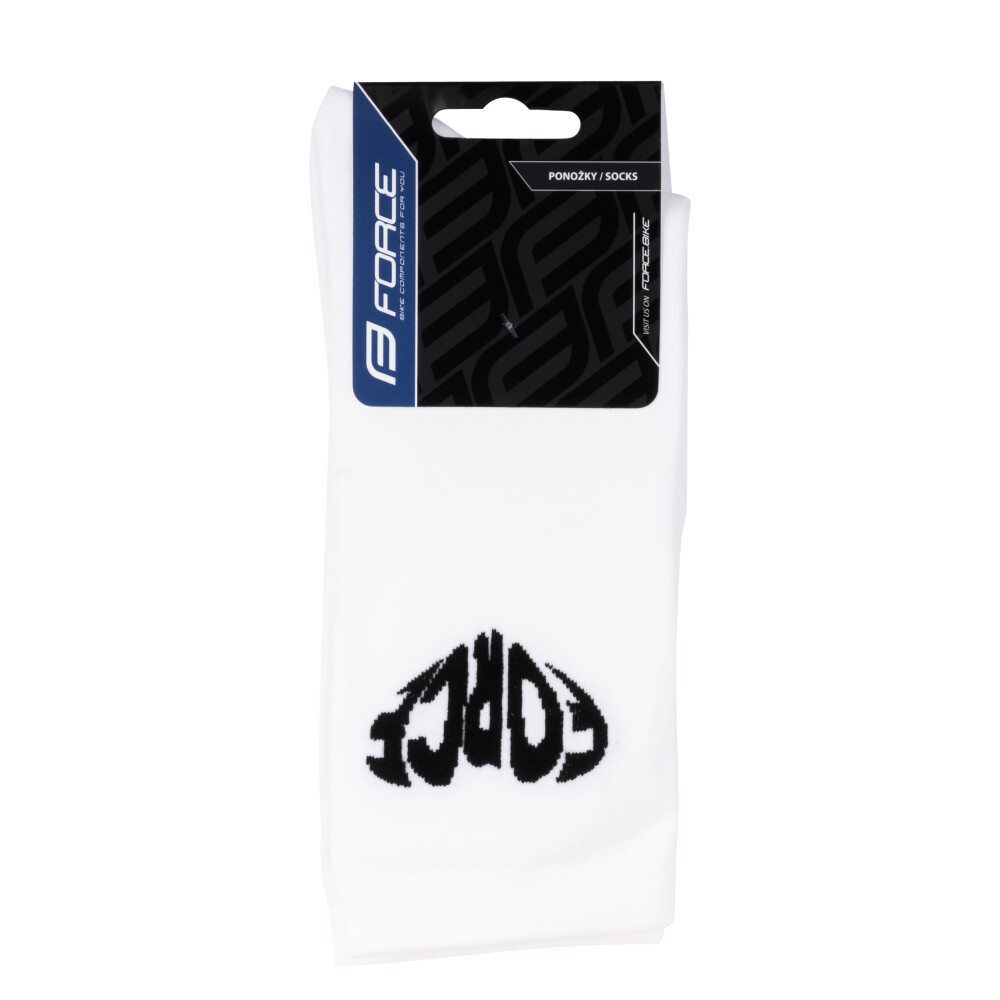 ponožky FORCE IN HEART dlouhé, bílé