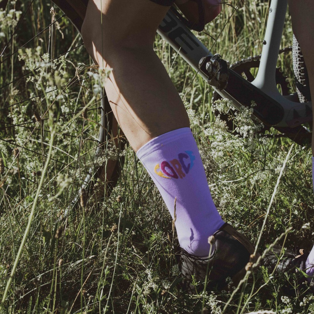 ponožky FORCE IN HEART dlouhé, fialové