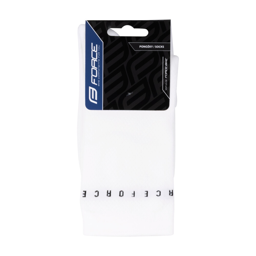 ponožky FORCE SMACK, bílé