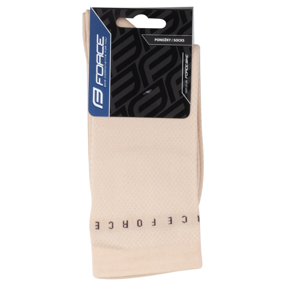 ponožky FORCE SMACK, krémové