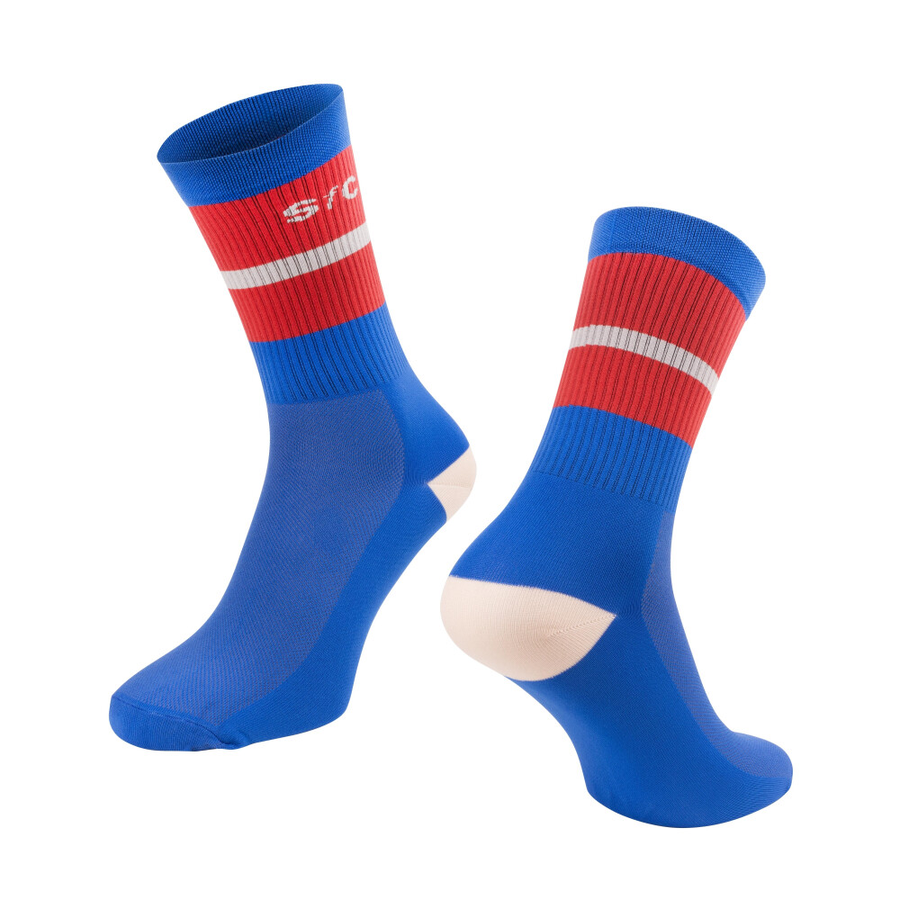 ponožky FORCE STRIPE dlouhé, modré