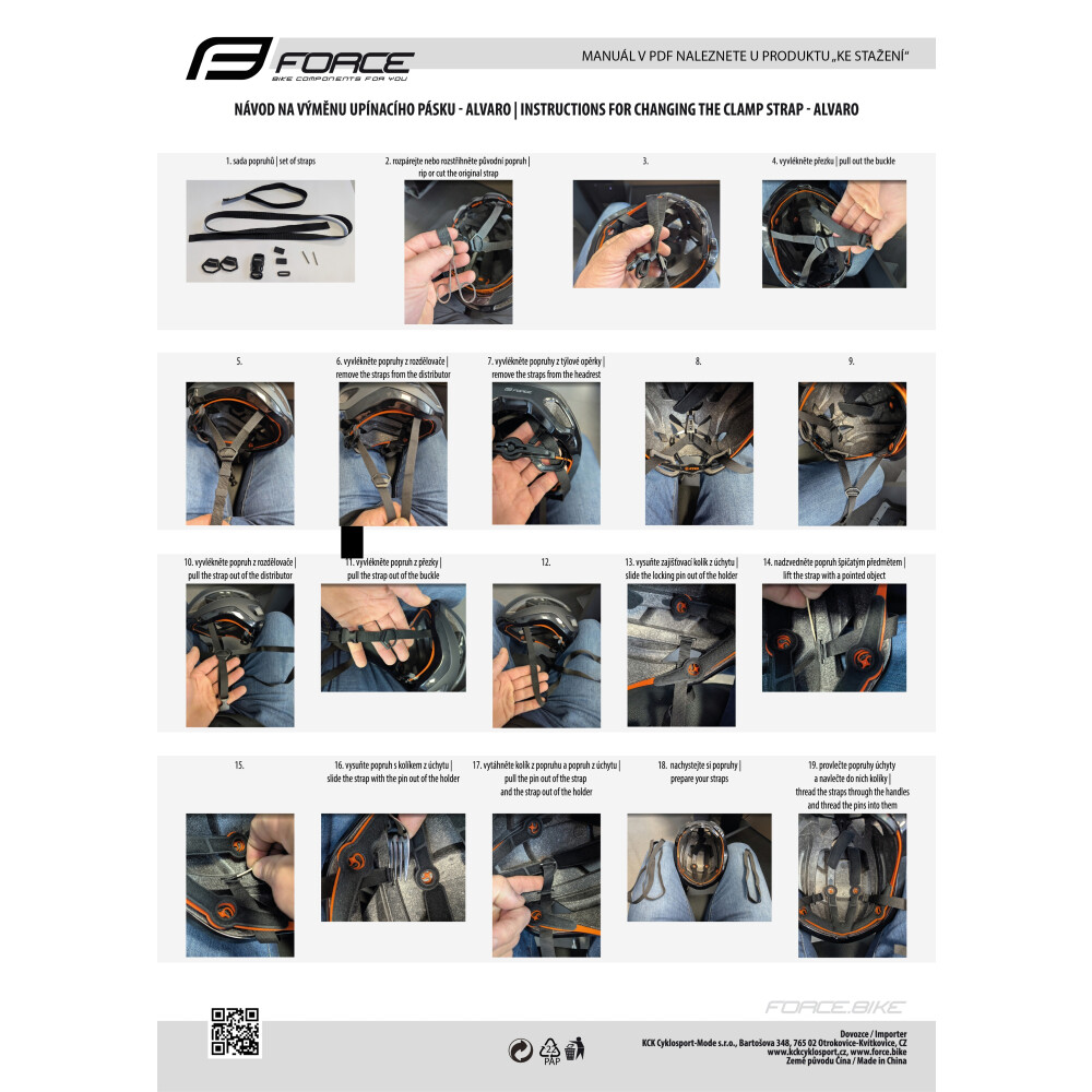 popruh pro přilbu ALVARO, černý