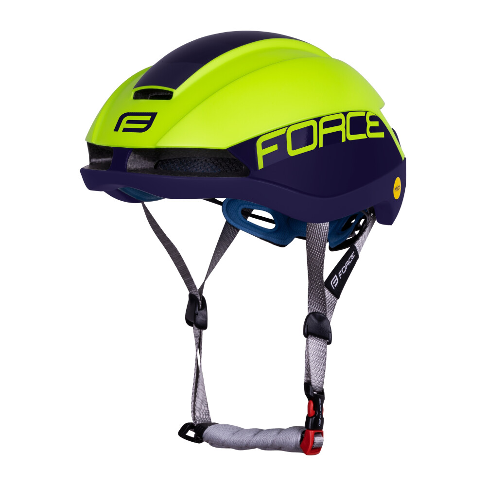 přilba FORCE ORCA MIPS,fluo-modrá