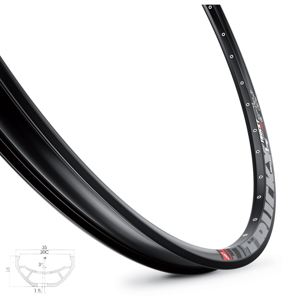 ráfek MACH1 TRUCKY 30 DISC 584x30, 32 děr, černý